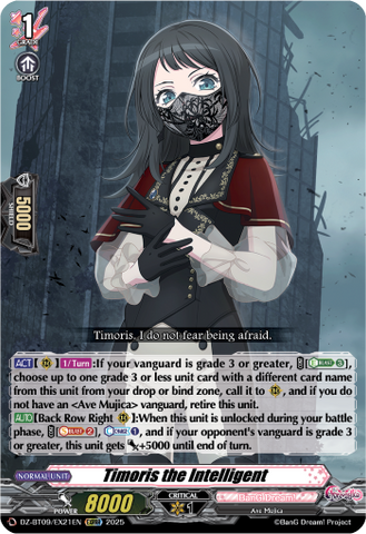 Timoris the Intelligent - Cardfight Vanguard EXRRR Card Image