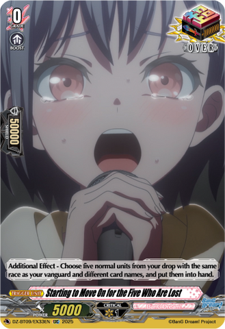 Starting to Move On for the Five Who Were Once Together - Cardfight Vanguard EXC Card Image
