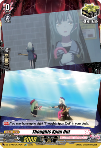 Thoughts Spun Out - Cardfight Vanguard EXC Card Image