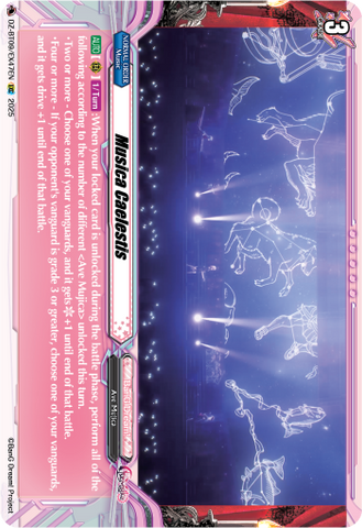 Musica Caelestis - Cardfight Vanguard EXC Card Image