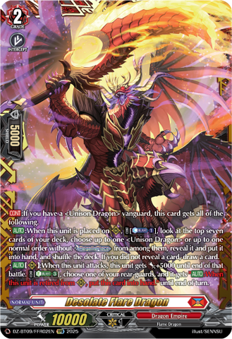 Desolate Flare Dragon (FFR) - Cardfight Vanguard FFR Card Image