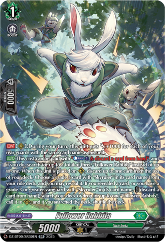 Follower Rabbits (SR) - Cardfight Vanguard SR Card Image